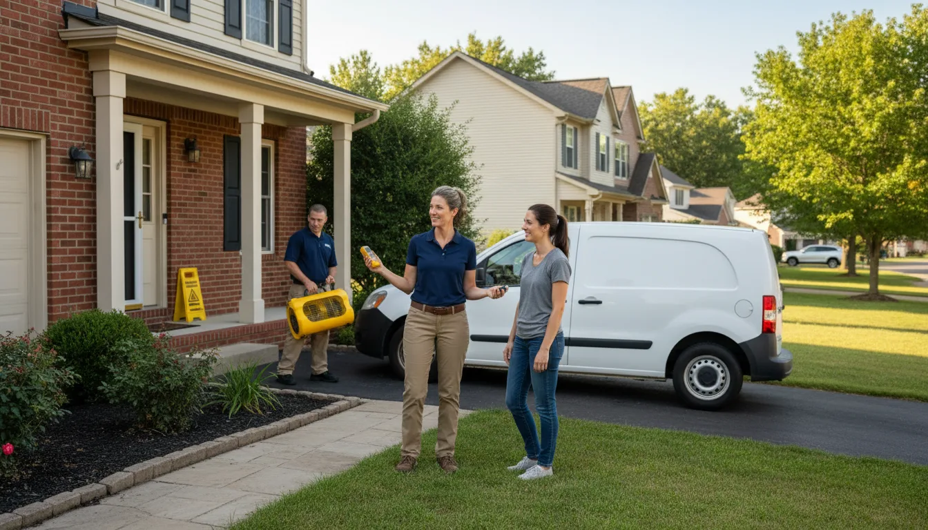 Residential water damage restoration in Revere, MO